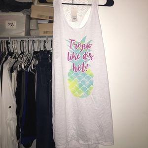 Super cute Tank or Cover Up!