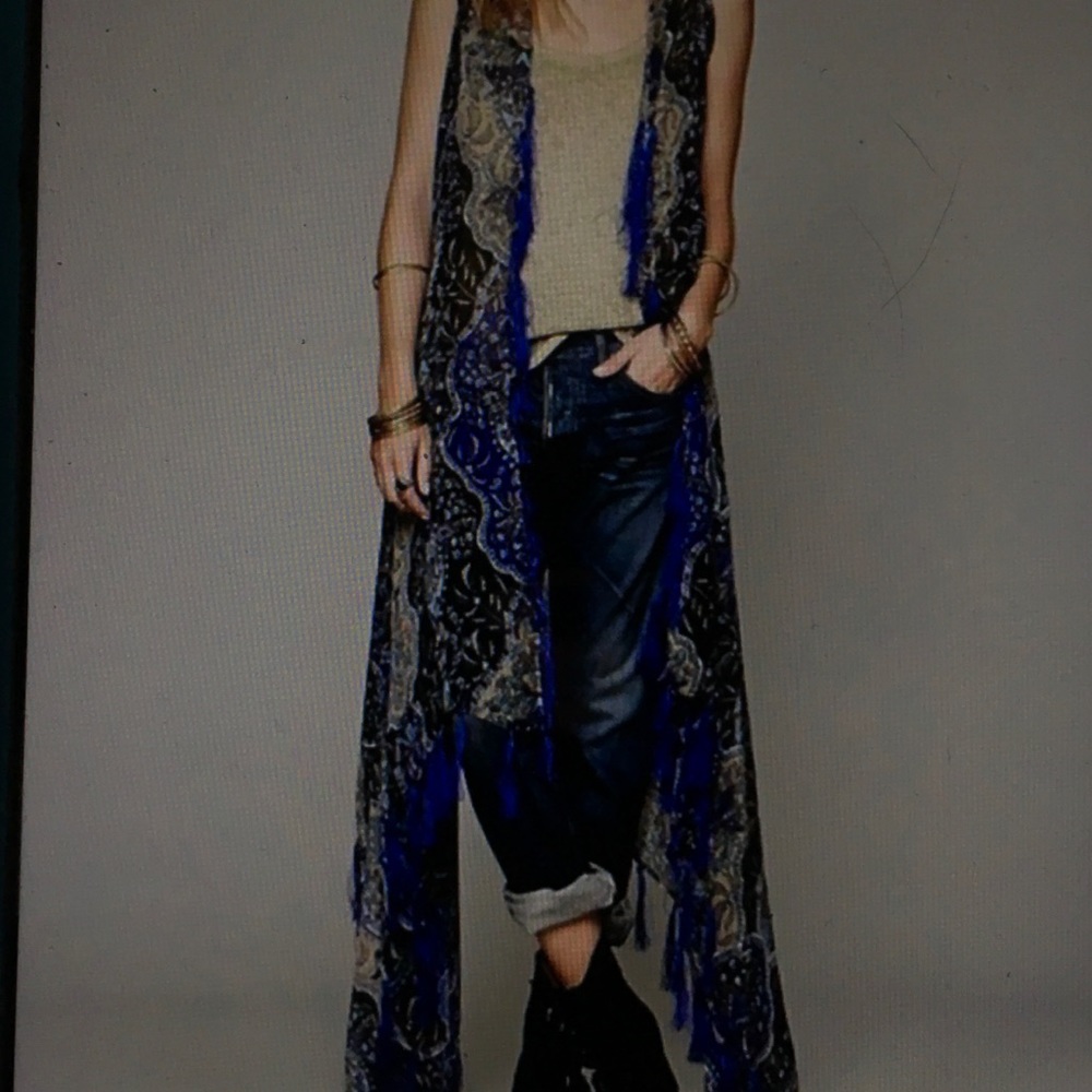 Free people evening vest❤️❤️❤️❤️