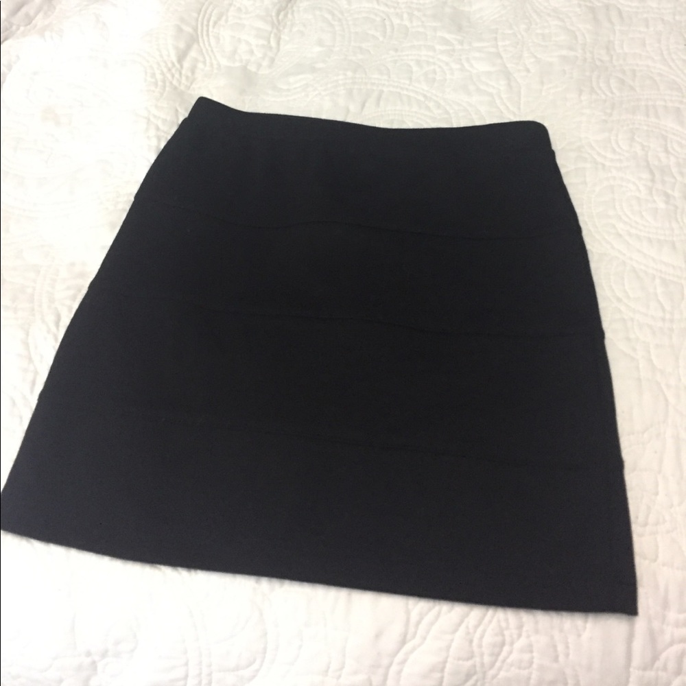 Black mini skirt