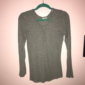 LA Hearts Lace Up Longsleeve