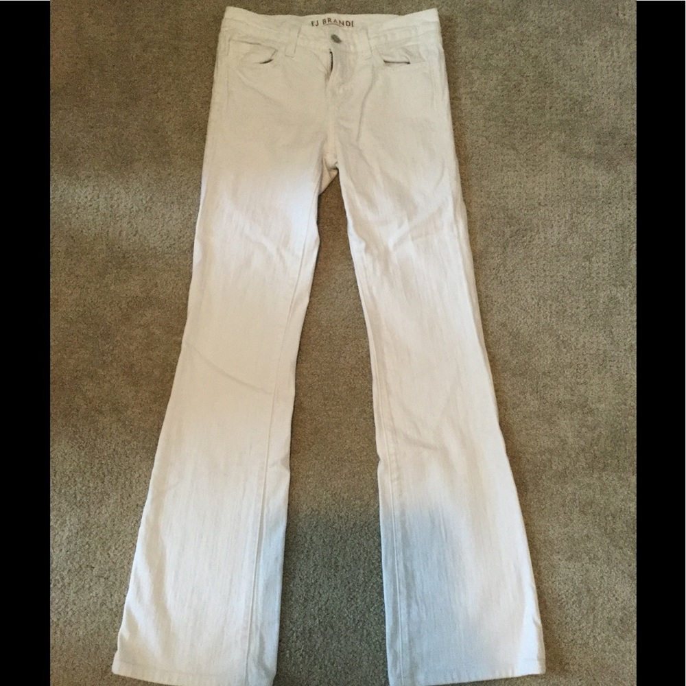 J Brand bootcut white jeans