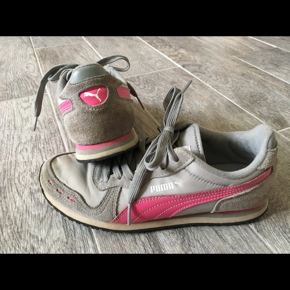 Grey and pink Pumas