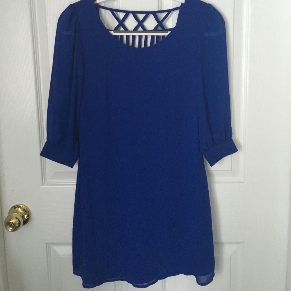 Cool Blue Shift Dress