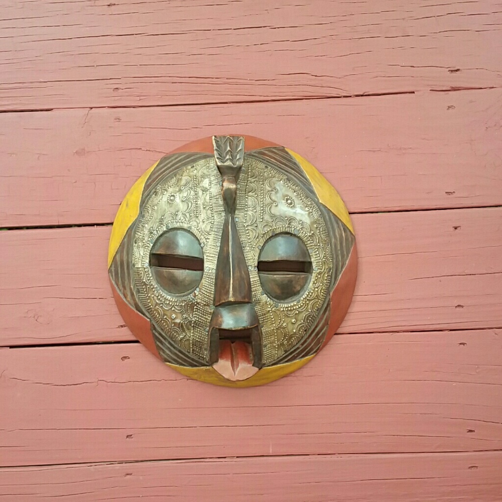 AUTHENTIC ASHANTI - African Wall Mask - Hand Made