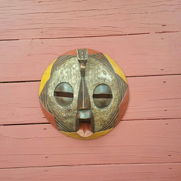 AUTHENTIC ASHANTI - African Wall Mask - Hand Made - Picture 1 of 5