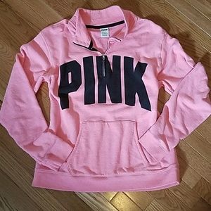 Victoria's Secret PINK 1/4 zip pullover sweater