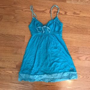 Teal Blue flowy tank