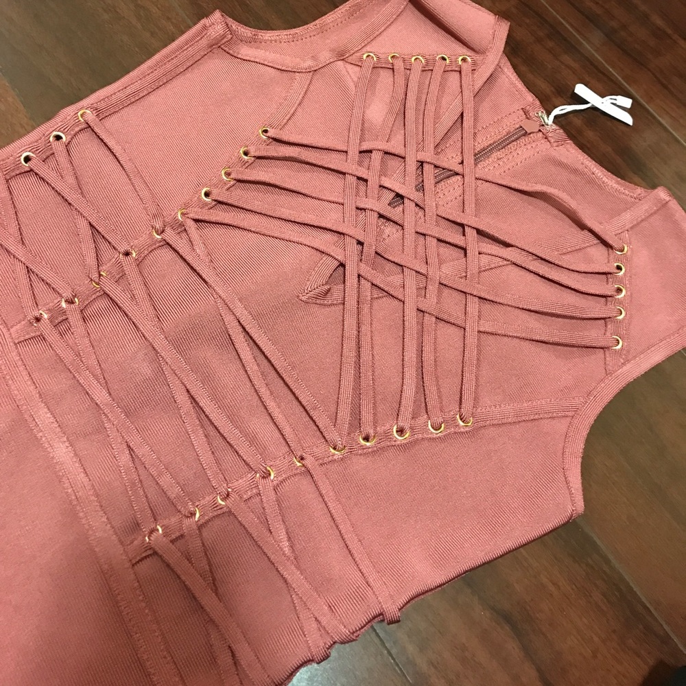 House of CB Bebe Sexy Bodycon Bandage Dress - Picture 4 of 8