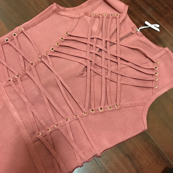 House of CB Bebe Sexy Bodycon Bandage Dress - Picture 4 of 8