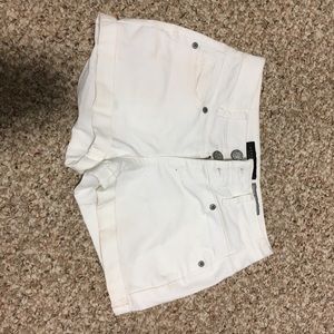 White jean shorts