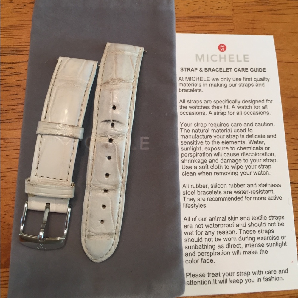 Michele 18mm alligator band