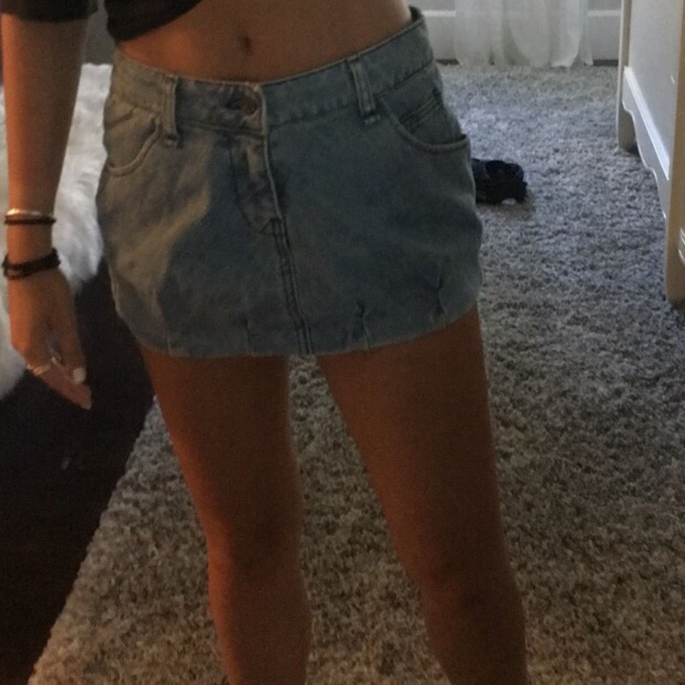 NEW CARMAR LF Denim Mini Skirt