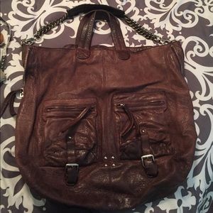 POUR La Victoria leather purse