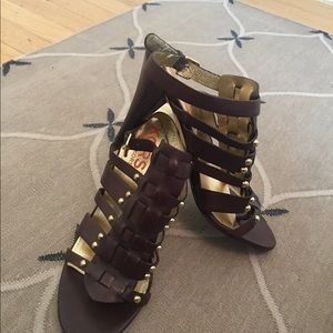 PRICE DROP! // Michael Kors leather heeled sandals