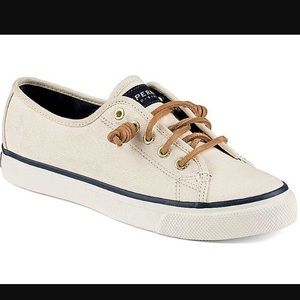 Sperry's White Canvas Top Sider