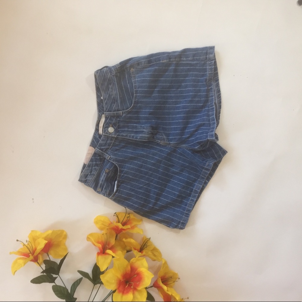 Zara striped shorts