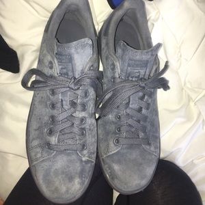 Grey suede Stan smiths