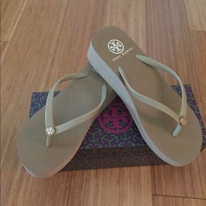 Tory Burch wedge flip flop