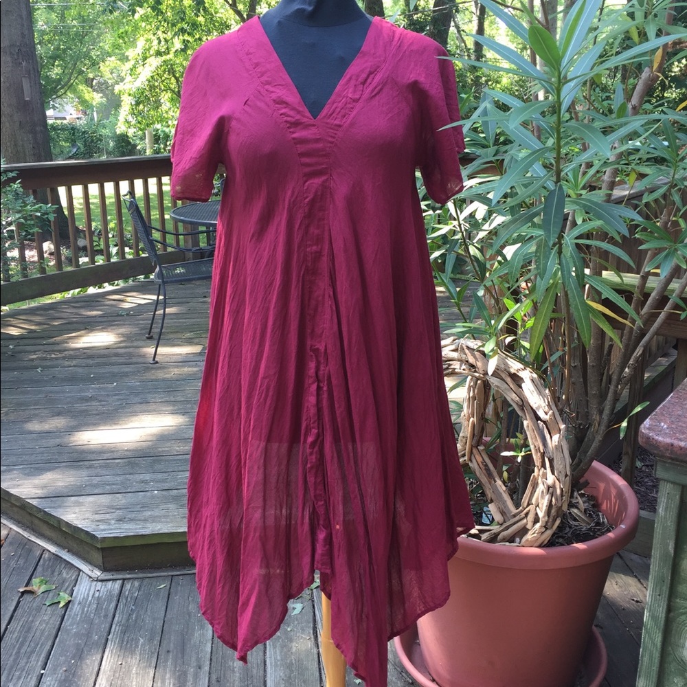 Vibrant Raspberry Artsy JP & Mattie Tunic