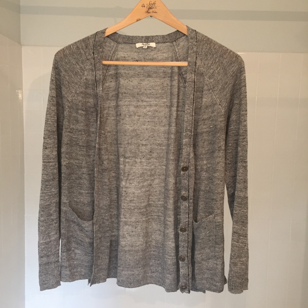 Madewell Heather Grey Cardigan