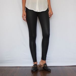 BCBG faux leather leggings
