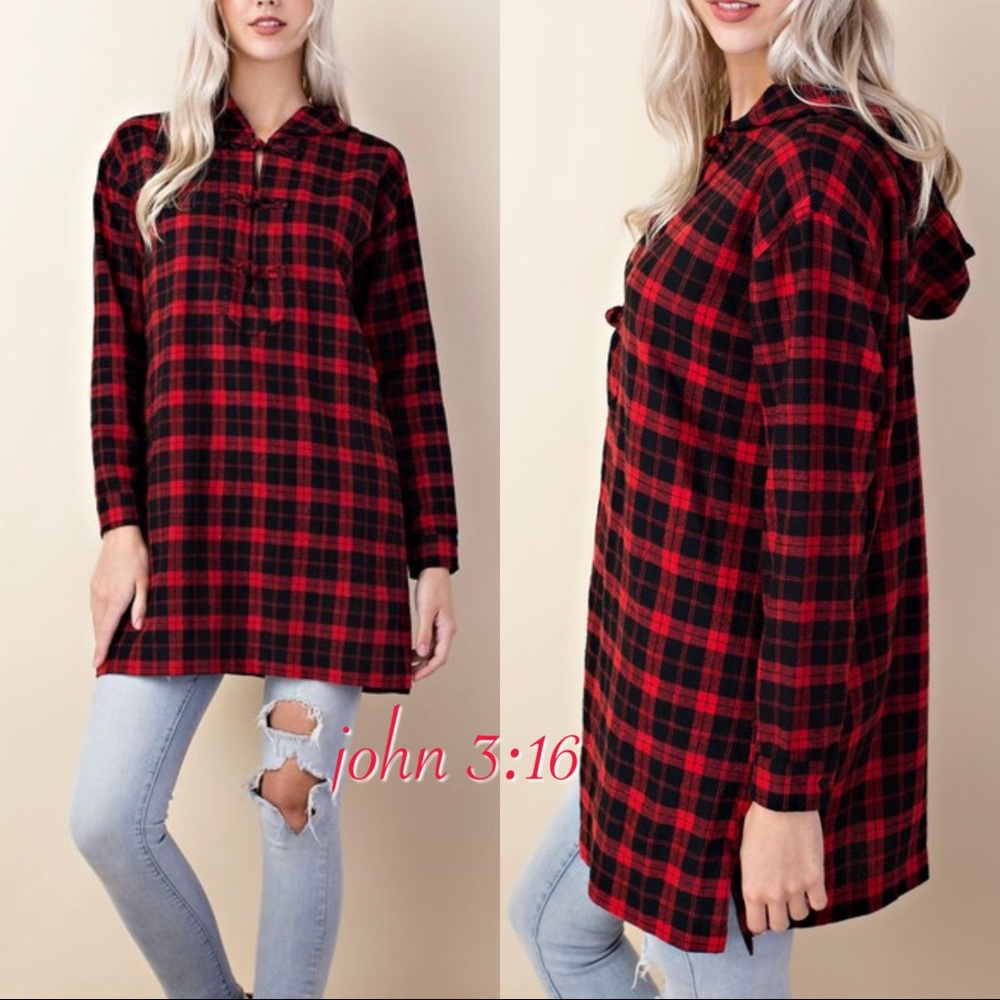 Last One✔️ Plaid tunic - Picture 2 of 5