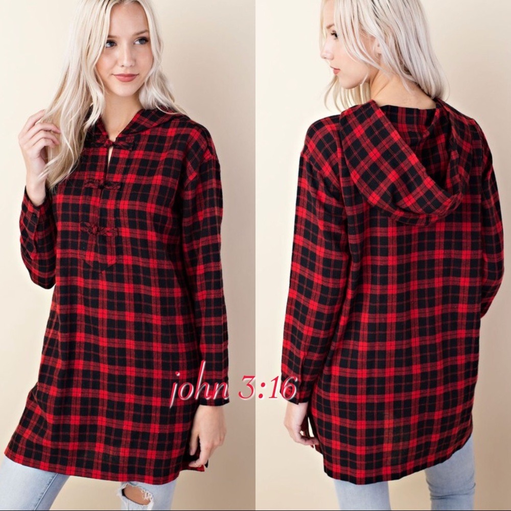 Last One✔️ Plaid tunic - Picture 4 of 5