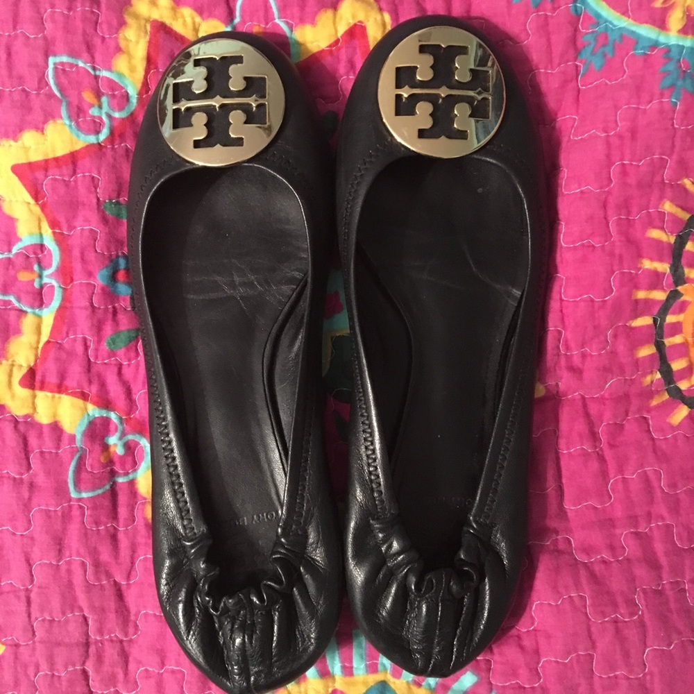 Leather Tory Burch Flats