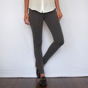 BCBG grey leggings with zippers