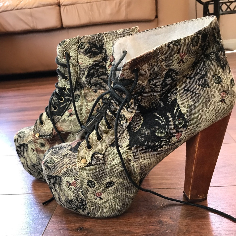 Jeffrey Campbell Lita Platform Boot: Cat Tapestry