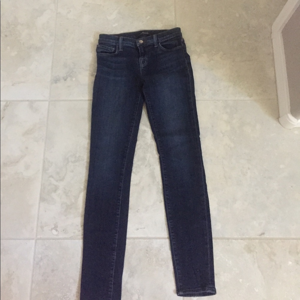 JBrand midrise skinny jeans-dark wash-barely worn!