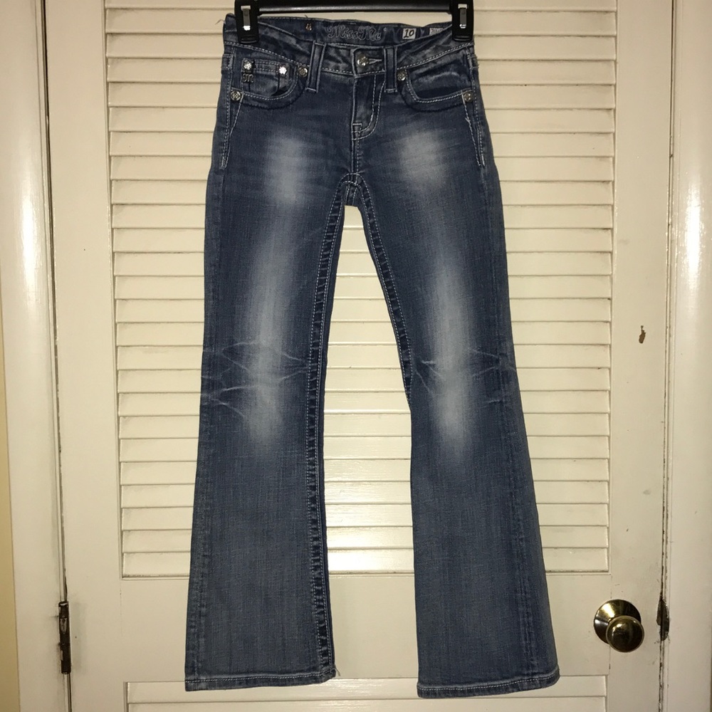 Girls Miss Me Bootcut Jeans