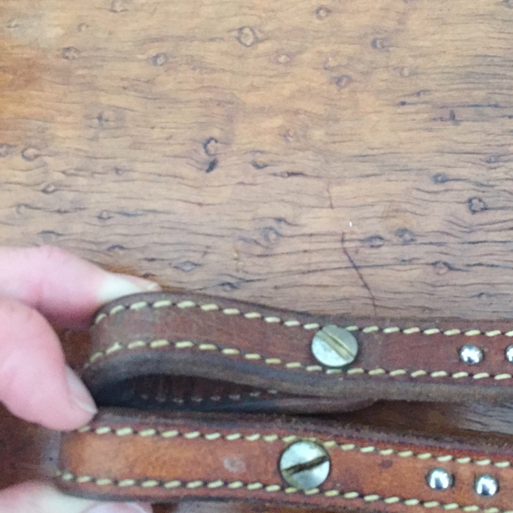 Leather western split reins