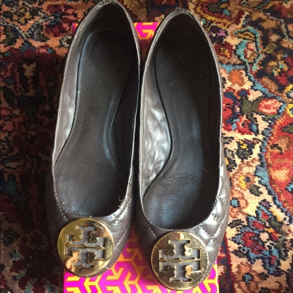 Tory Burch Reva Dk Brown Quilted - Picture 1 of 3