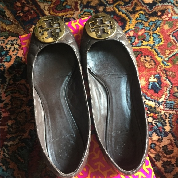 Tory Burch Reva Dk Brown Quilted - Picture 2 of 3