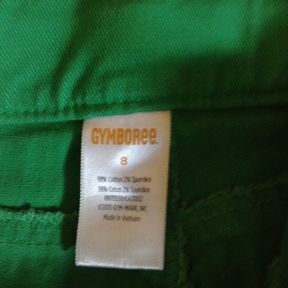 NWOT, Gymboree Jean w Jewels/Bow Details. Green, 8 - Picture 4 of 4