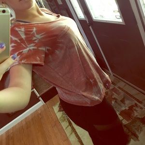 Burnt Orange tie-dye tee!