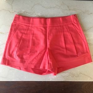 J. Crew pleated coral shorts