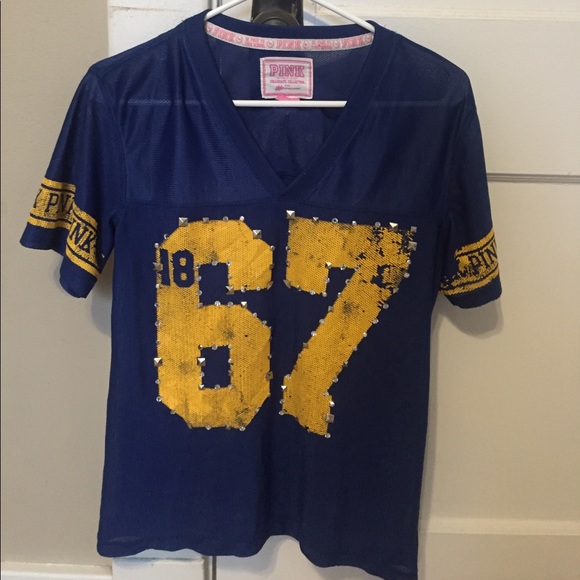 PINK Victoria's Secret Tops - PINK West Virginia Mountaineers Jersey