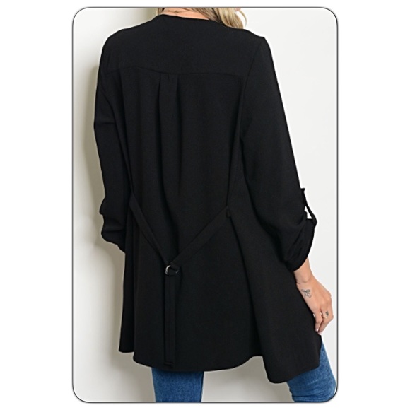 ❣️LAST❣️Embroidered Rose Patch Draped Blazer Sold - Picture 5 of 5