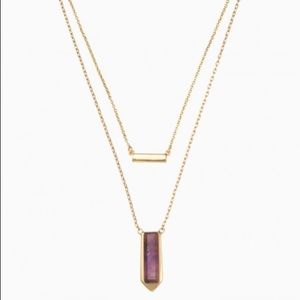 Stella and Dot Spear stone necklace