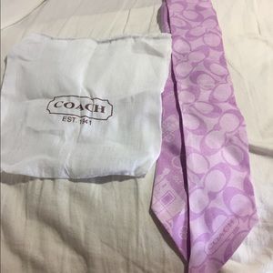 Coach ponytail scarf!