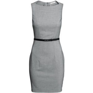 H&M Gray / Grey Business Dress size 6