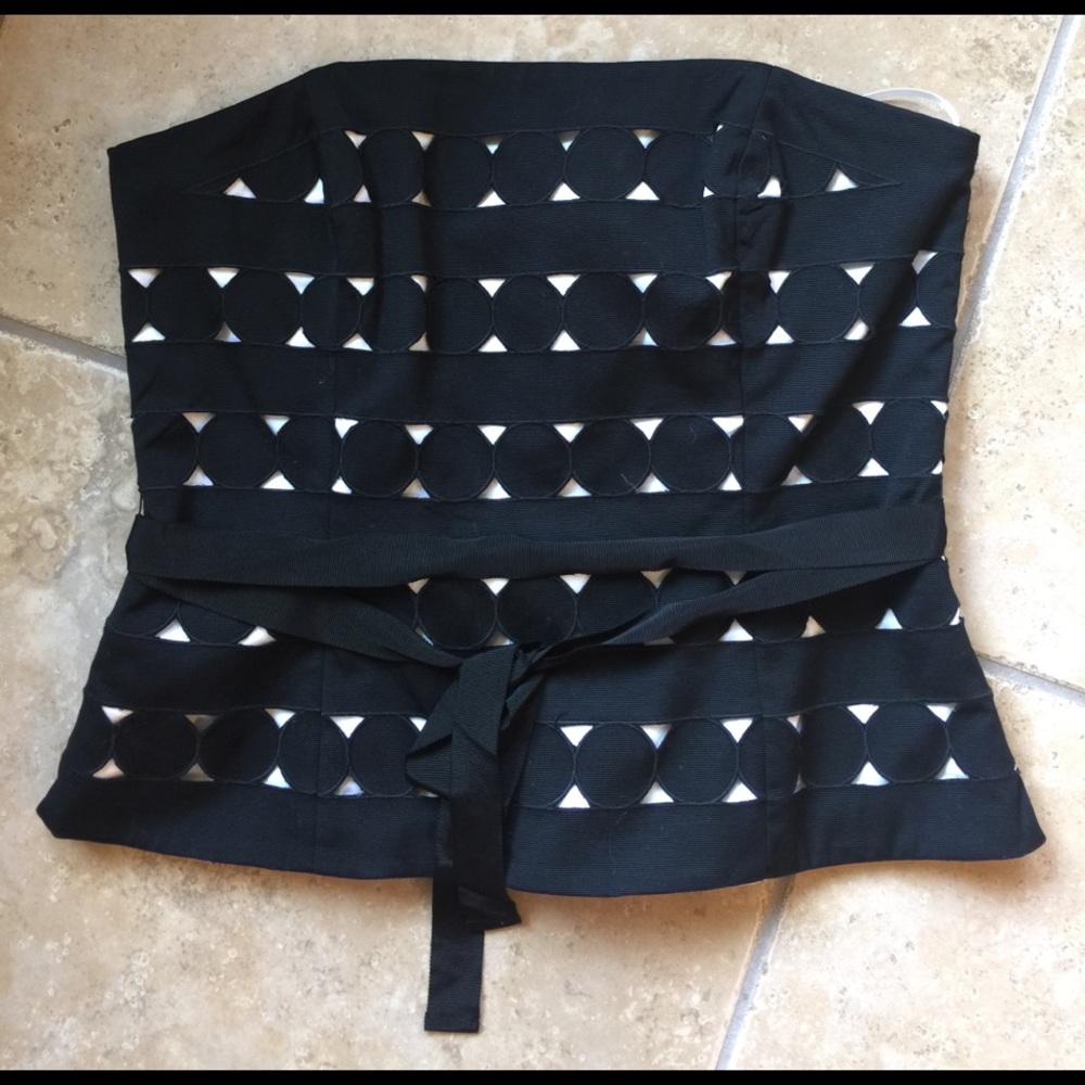 White House Black Market strapless top