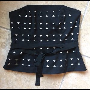 White House Black Market strapless top