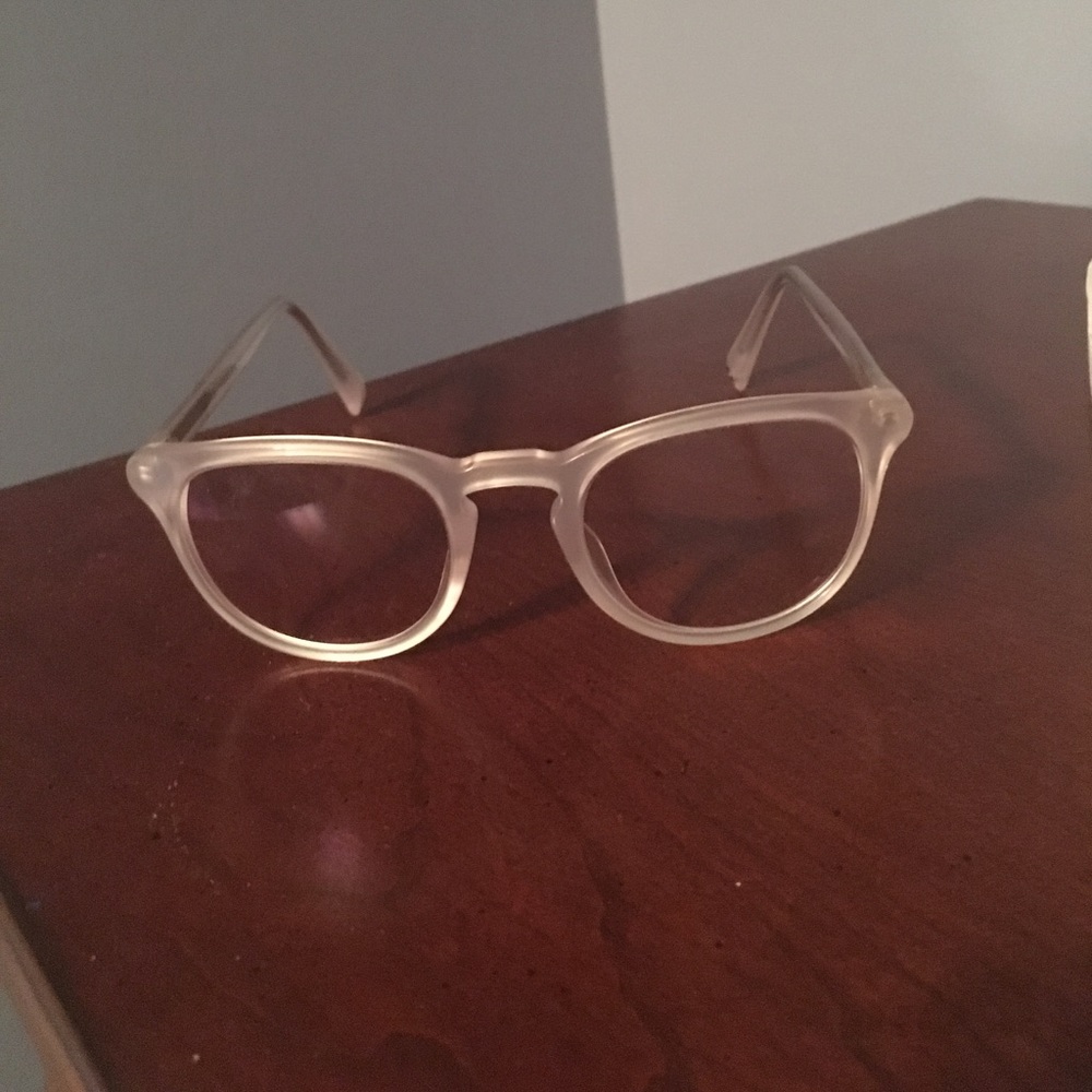 Warby Parker glasses. Baker frames