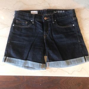 Gap dark denim shorts