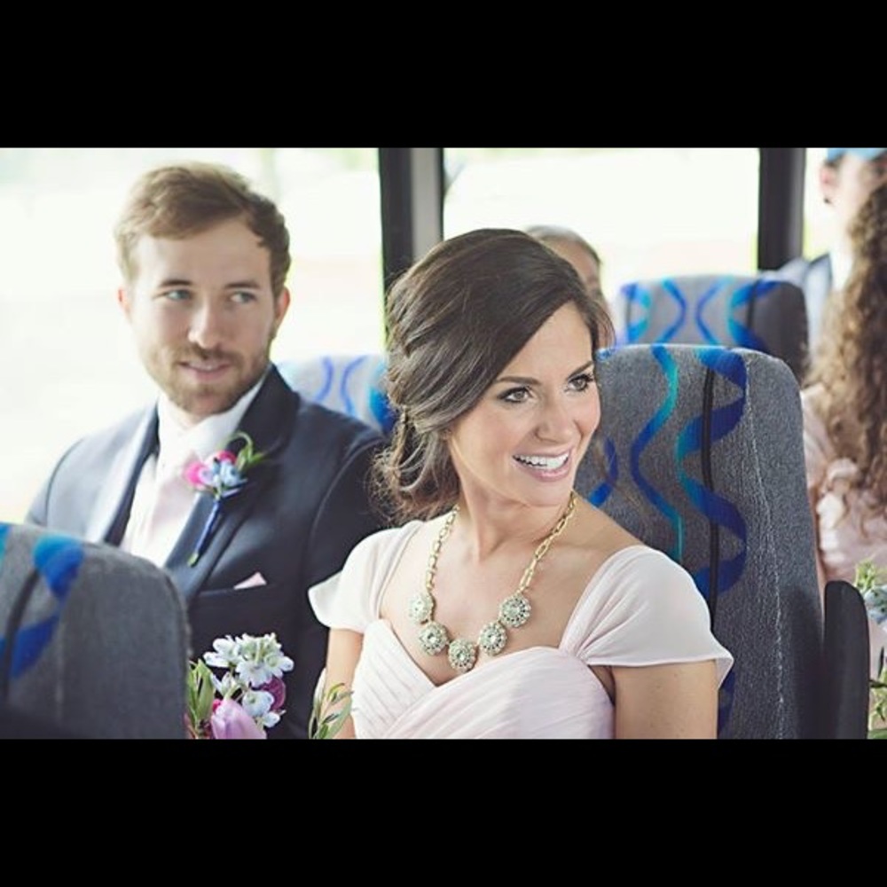 Blush floor length gown