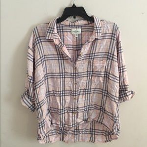 American Eagle Plaid Button Down