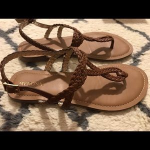 Cognac sandals